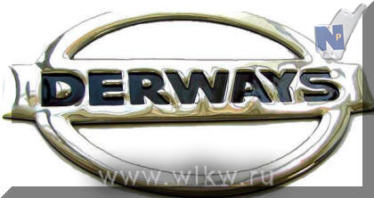 Эмблема автомобильная на капот джипа  DERWAYS (Автонаклейка)